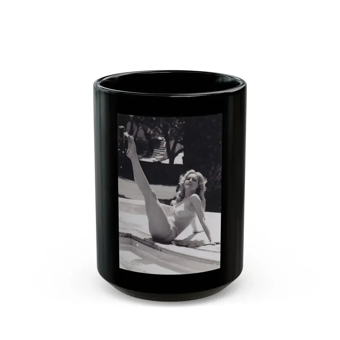 Julie Newmar #342 (Vintage Female Icon) Black Coffee Mug 15oz - Go Mug Yourself
