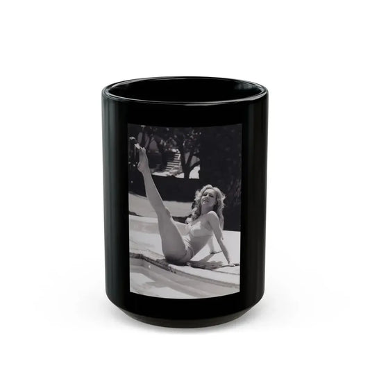 Julie Newmar #342 (Vintage Female Icon) Black Coffee Mug 15oz - Go Mug Yourself