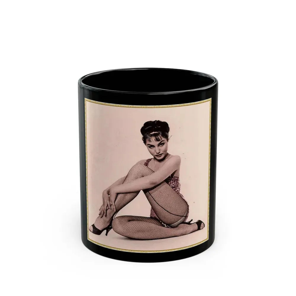 Julie Newmar #343 (Vintage Female Icon) Black Coffee Mug 11oz - Go Mug Yourself