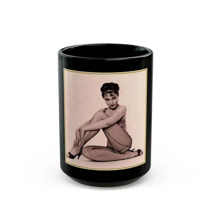 Julie Newmar #343 (Vintage Female Icon) Black Coffee Mug 15oz - Go Mug Yourself