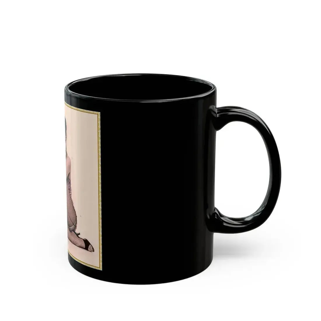 Julie Newmar #343 (Vintage Female Icon) Black Coffee Mug - Go Mug Yourself