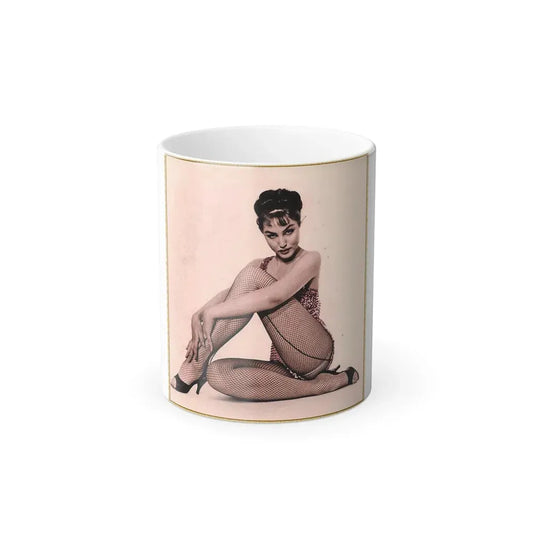 Julie Newmar #343 (Vintage Female Icon) Color Changing Coffee Mug 11oz - Go Mug Yourself