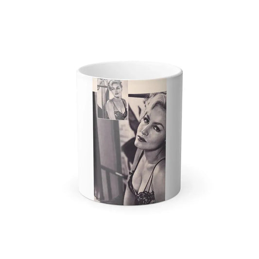 Julie Newmar #345 (Vintage Female Icon) Color Changing Coffee Mug 11oz - Go Mug Yourself