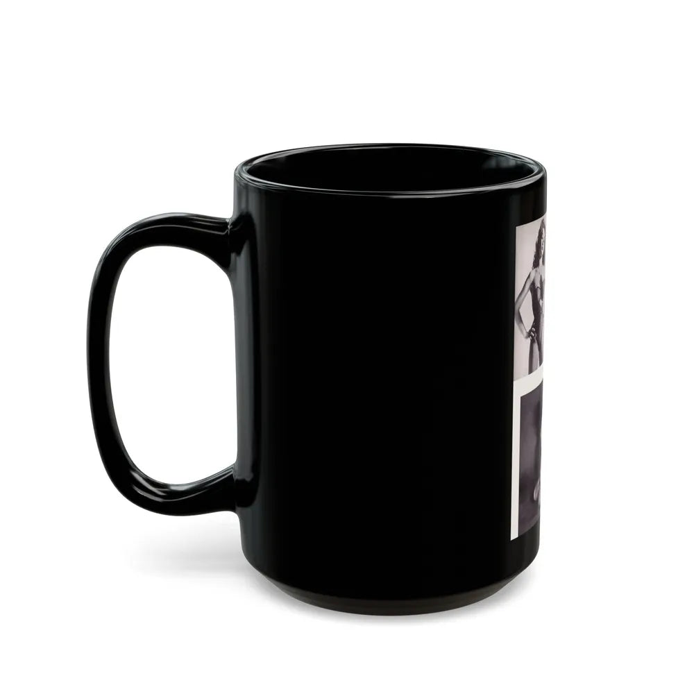 Julie Newmar #346 (Vintage Female Icon) Black Coffee Mug-Go Mug Yourself