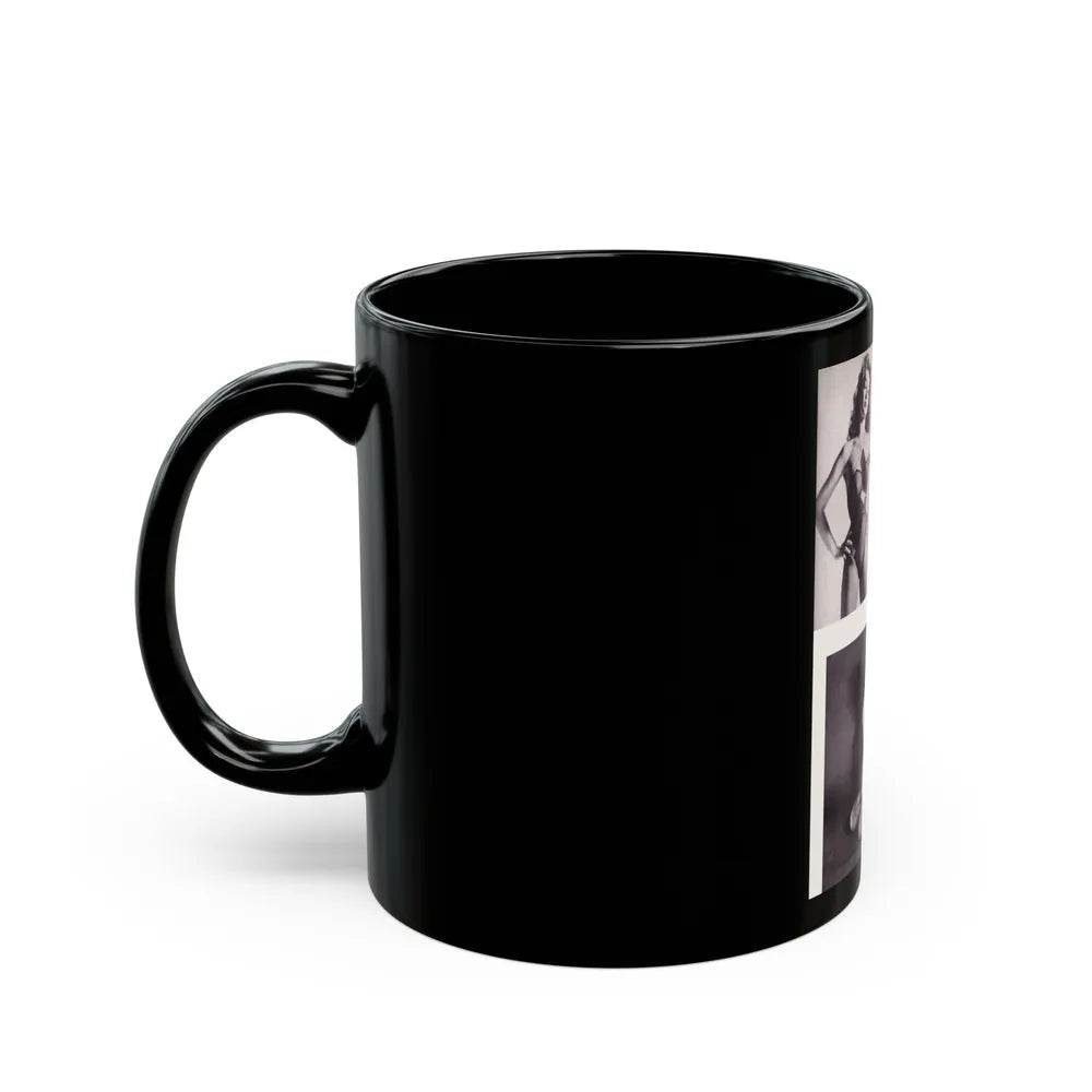 Julie Newmar #346 (Vintage Female Icon) Black Coffee Mug-Go Mug Yourself