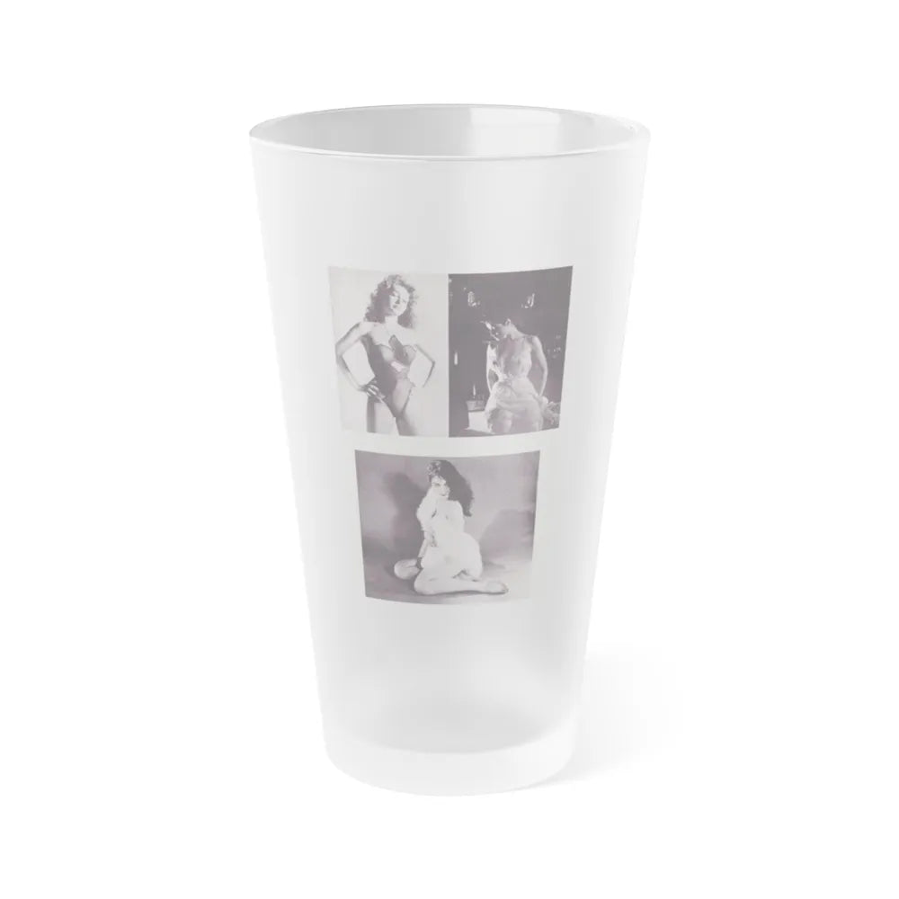 Julie Newmar #346 (Vintage Female Icon) Frosted Pint Glass 16oz-16oz-Frosted-Go Mug Yourself