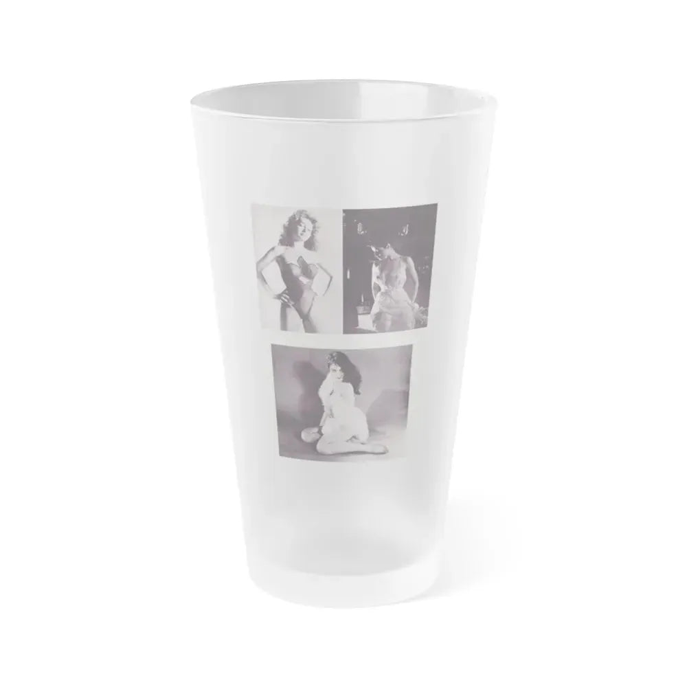 Julie Newmar #346 (Vintage Female Icon) Frosted Pint Glass 16oz 16oz Frosted - Go Mug Yourself