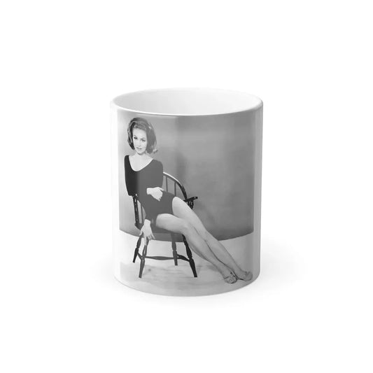Julie Newmar #35 (Vintage Female Icon) Color Changing Coffee Mug 11oz - Go Mug Yourself