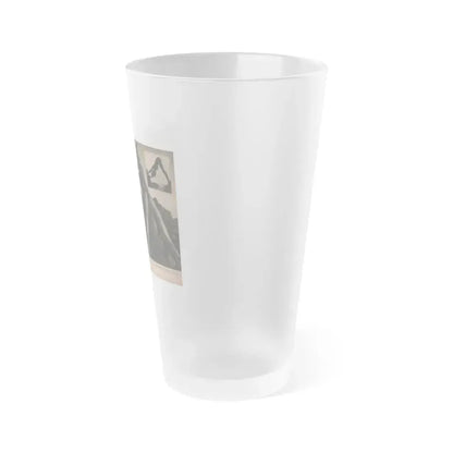 Julie Newmar #354 - Pages 42 & 43 Pages 5 & 6 of 6 with, Julie+3 B&W Photos & 1 Caption from PHOTO Digest Mag. Oct. '53 (Vintage Female Icon) Frosted Pint Glass 16oz - Go Mug Yourself