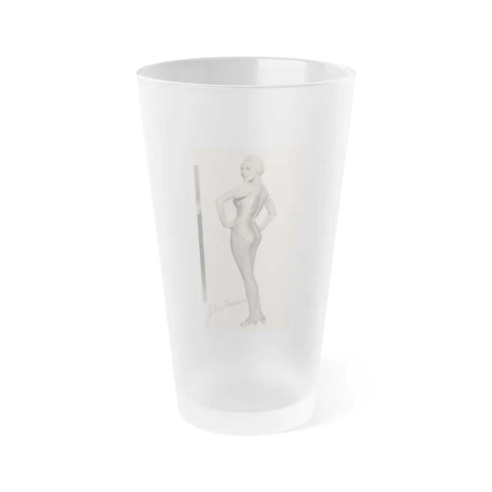 Julie Newmar #355 (Vintage Female Icon) Frosted Pint Glass 16oz-16oz-Frosted-Go Mug Yourself