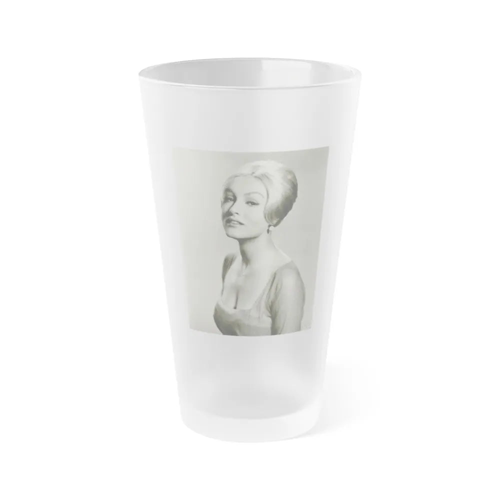 Julie Newmar #364 (Vintage Female Icon) Frosted Pint Glass 16oz-16oz-Frosted-Go Mug Yourself