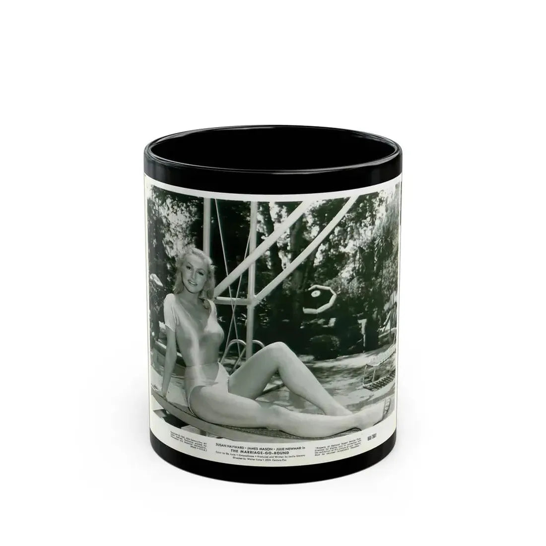 Julie Newmar #366 (Vintage Female Icon) Black Coffee Mug 11oz - Go Mug Yourself