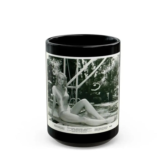 Julie Newmar #366 (Vintage Female Icon) Black Coffee Mug 15oz - Go Mug Yourself