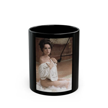 Julie Newmar #370 (Vintage Female Icon) Black Coffee Mug-11oz-Go Mug Yourself