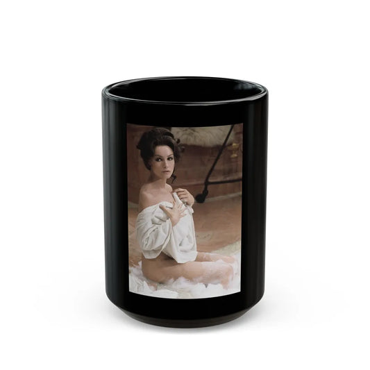 Julie Newmar #370 (Vintage Female Icon) Black Coffee Mug-15oz-Go Mug Yourself