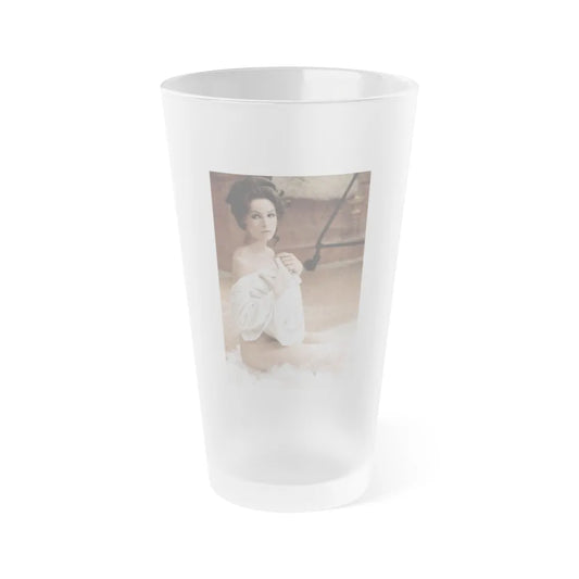 Julie Newmar #370 (Vintage Female Icon) Frosted Pint Glass 16oz-16oz-Frosted-Go Mug Yourself