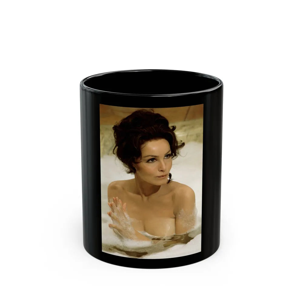 Julie Newmar #371 (Vintage Female Icon) Black Coffee Mug-11oz-Go Mug Yourself