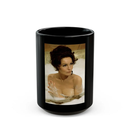 Julie Newmar #371 (Vintage Female Icon) Black Coffee Mug-15oz-Go Mug Yourself