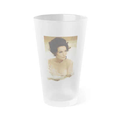 Julie Newmar #371 (Vintage Female Icon) Frosted Pint Glass 16oz-16oz-Frosted-Go Mug Yourself