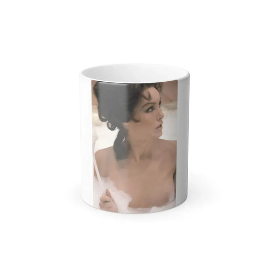 Julie Newmar #373 - Topless (Vintage Female Icon) Color Changing Coffee Mug 11oz - Go Mug Yourself