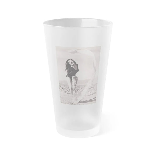 Julie Newmar #374 (Vintage Female Icon) Frosted Pint Glass 16oz-16oz-Frosted-Go Mug Yourself