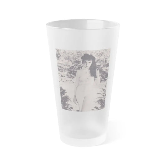 Julie Newmar #375 (Vintage Female Icon) Frosted Pint Glass 16oz-16oz-Frosted-Go Mug Yourself