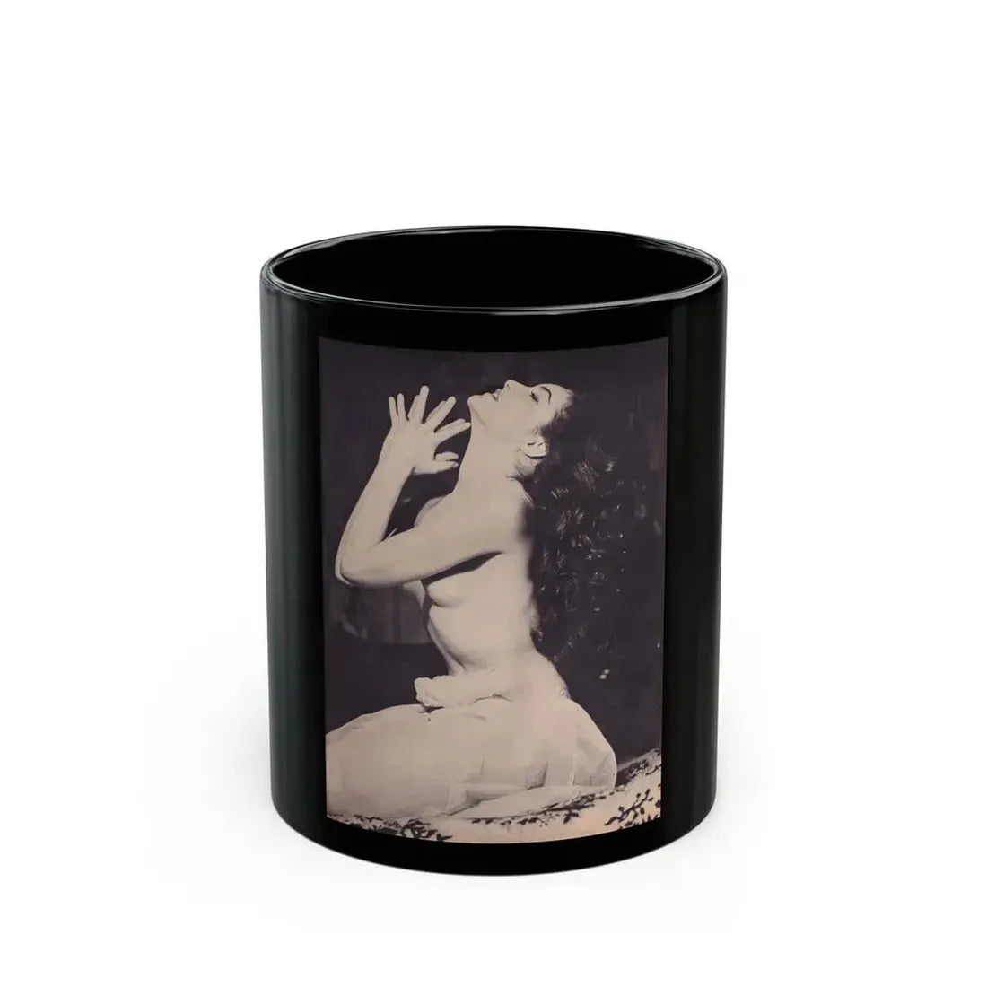 Julie Newmar #376 (Vintage Female Icon) Black Coffee Mug 11oz - Go Mug Yourself