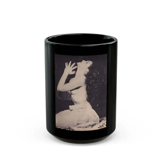 Julie Newmar #376 (Vintage Female Icon) Black Coffee Mug 15oz - Go Mug Yourself