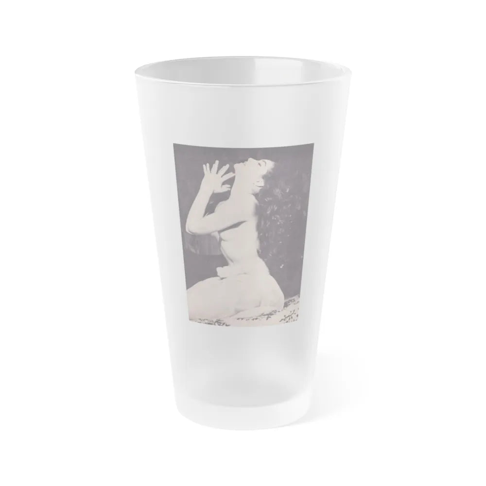 Julie Newmar #376 (Vintage Female Icon) Frosted Pint Glass 16oz-16oz-Frosted-Go Mug Yourself