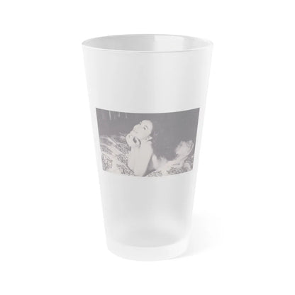 Julie Newmar #377 (Vintage Female Icon) Frosted Pint Glass 16oz-16oz-Frosted-Go Mug Yourself