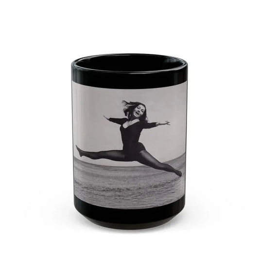 Julie Newmar #378 (Vintage Female Icon) Black Coffee Mug 15oz - Go Mug Yourself