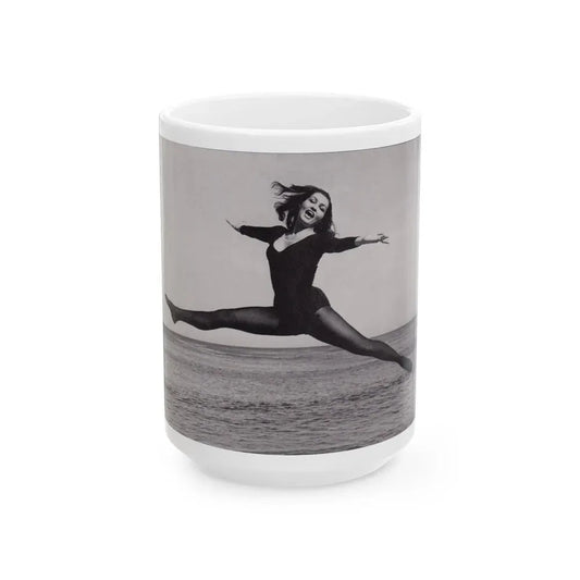 Julie Newmar #378 (Vintage Female Icon) White Coffee Mug 15oz - Go Mug Yourself