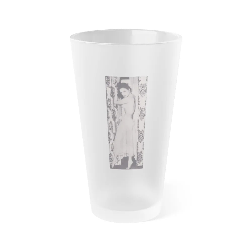 Julie Newmar #383 (Vintage Female Icon) Frosted Pint Glass 16oz-16oz-Frosted-Go Mug Yourself