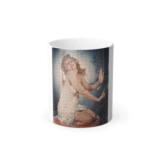 Julie Newmar #385 (Vintage Female Icon) Color Changing Coffee Mug 11oz - Go Mug Yourself