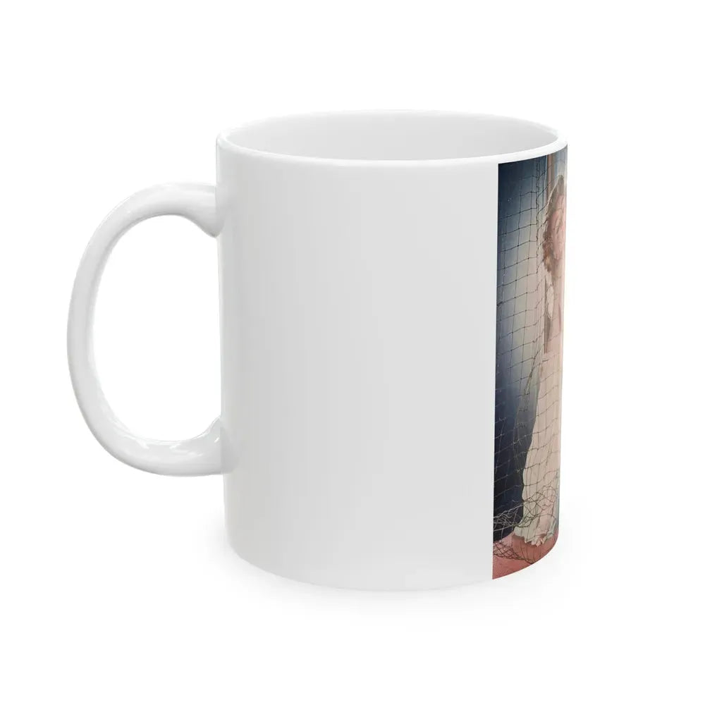 Julie Newmar #385 (Vintage Female Icon) White Coffee Mug - Go Mug Yourself