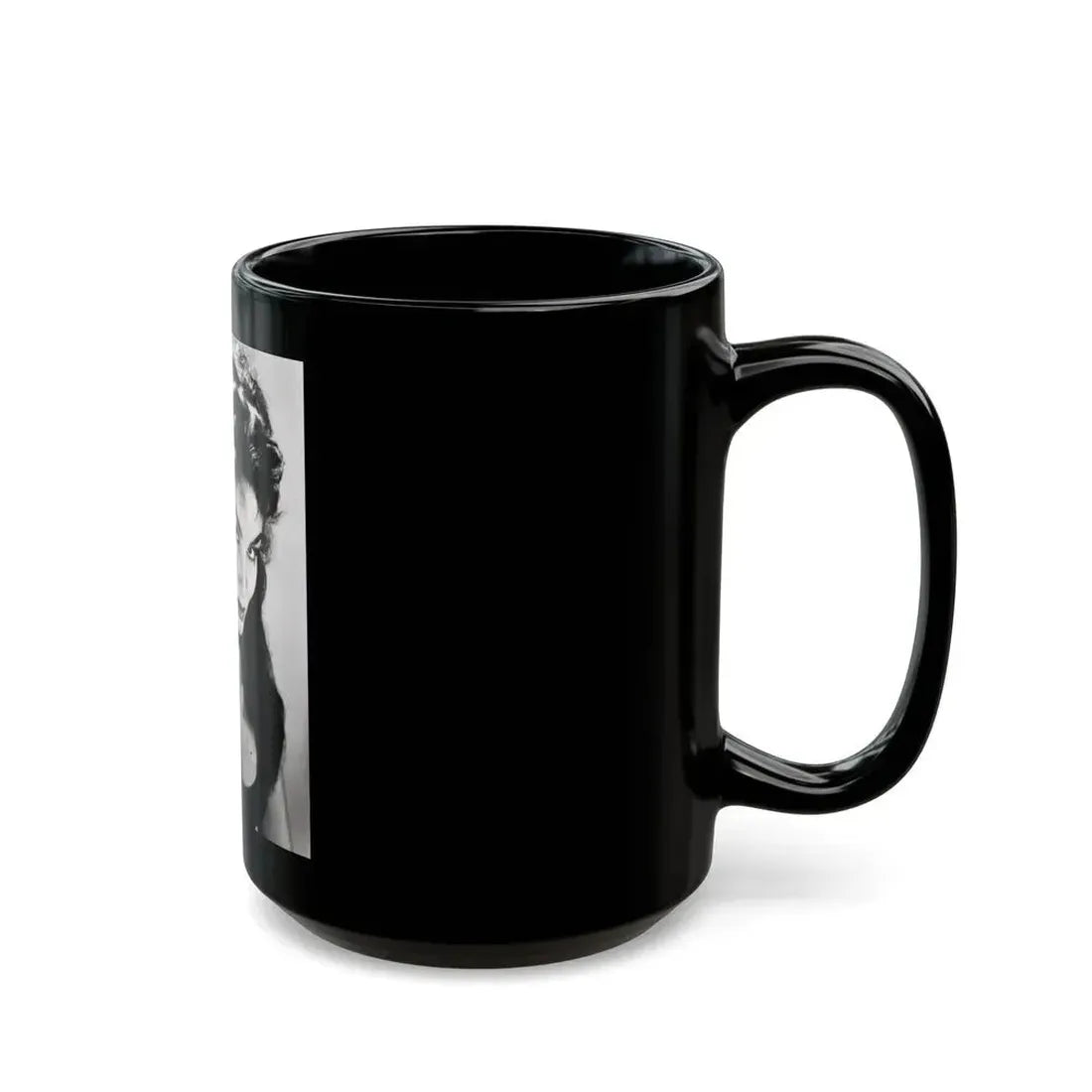 Julie Newmar #39 (Vintage Female Icon) Black Coffee Mug - Go Mug Yourself