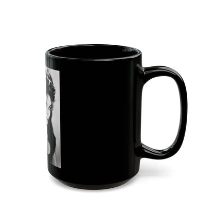 Julie Newmar #39 (Vintage Female Icon) Black Coffee Mug - Go Mug Yourself