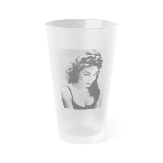 Julie Newmar #39 (Vintage Female Icon) Frosted Pint Glass 16oz 16oz Frosted - Go Mug Yourself