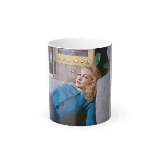 Julie Newmar #396 (Vintage Female Icon) Color Changing Coffee Mug 11oz - Go Mug Yourself