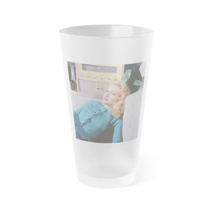 Julie Newmar #396 (Vintage Female Icon) Frosted Pint Glass 16oz-16oz-Frosted-Go Mug Yourself