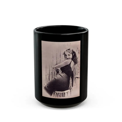 Julie Newmar #404 (Vintage Female Icon) Black Coffee Mug 15oz - Go Mug Yourself