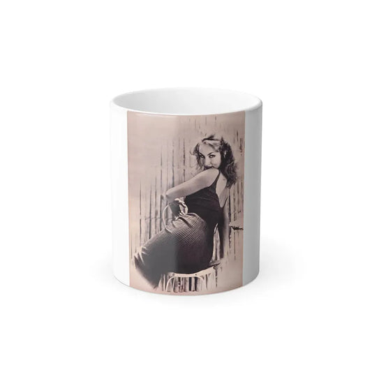 Julie Newmar #404 (Vintage Female Icon) Color Changing Coffee Mug 11oz - Go Mug Yourself