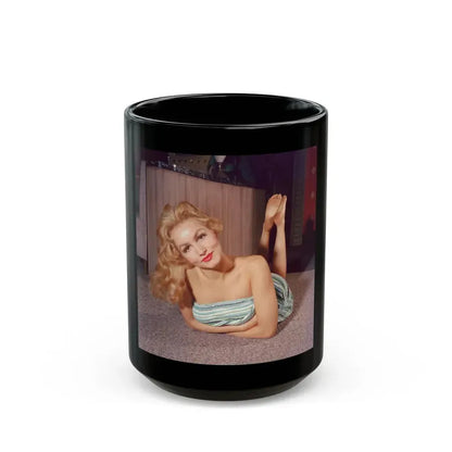 Julie Newmar #419 (Vintage Female Icon) Black Coffee Mug 15oz - Go Mug Yourself