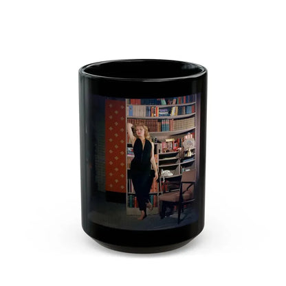 Julie Newmar #421 (Vintage Female Icon) Black Coffee Mug 15oz - Go Mug Yourself