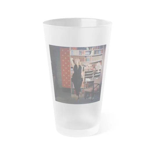 Julie Newmar #421 (Vintage Female Icon) Frosted Pint Glass 16oz-16oz-Frosted-Go Mug Yourself