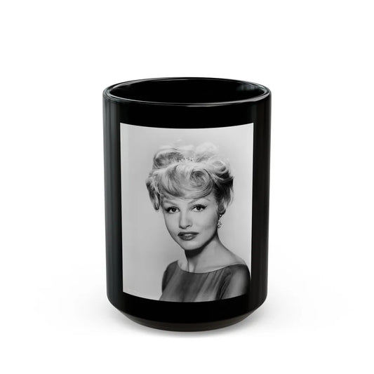 Julie Newmar #434 (Vintage Female Icon) Black Coffee Mug-15oz-Go Mug Yourself