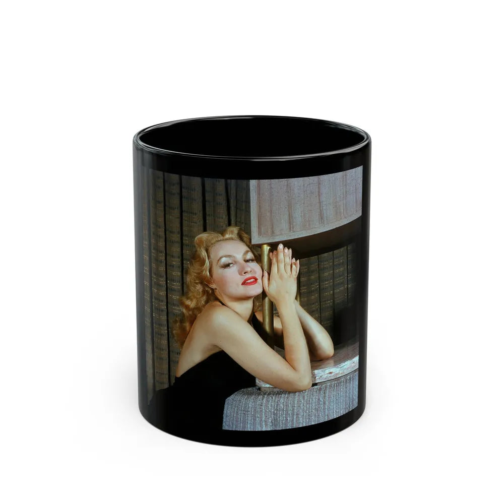 Julie Newmar #438 (Vintage Female Icon) Black Coffee Mug-11oz-Go Mug Yourself