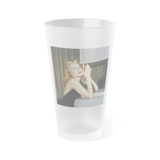 Julie Newmar #438 (Vintage Female Icon) Frosted Pint Glass 16oz-16oz-Frosted-Go Mug Yourself