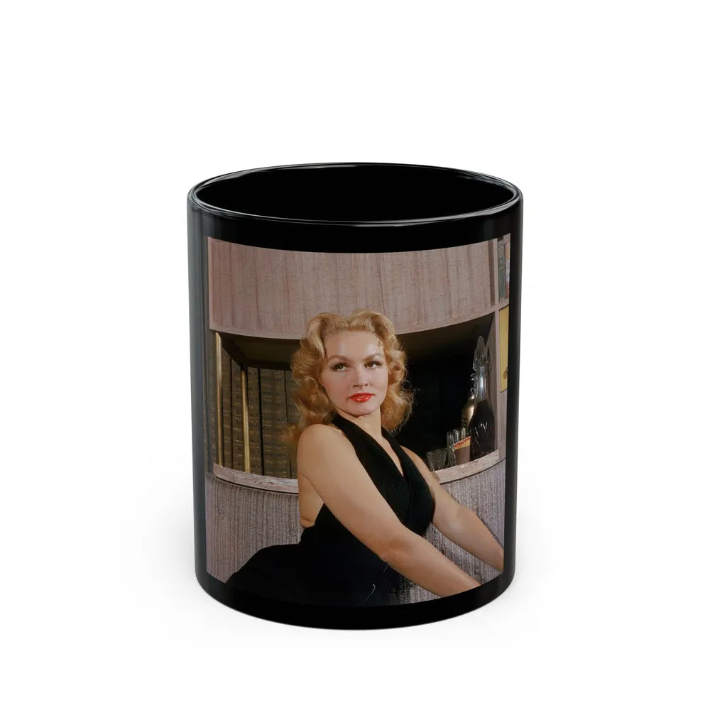 Julie Newmar #439 (Vintage Female Icon) Black Coffee Mug-11oz-Go Mug Yourself