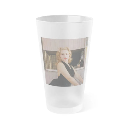 Julie Newmar #439 (Vintage Female Icon) Frosted Pint Glass 16oz-16oz-Frosted-Go Mug Yourself